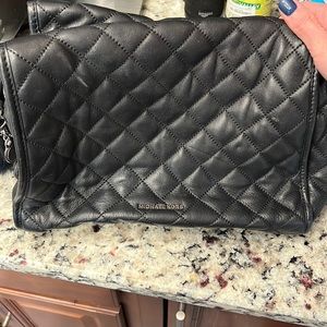 Michael Kors black purse w/Pom